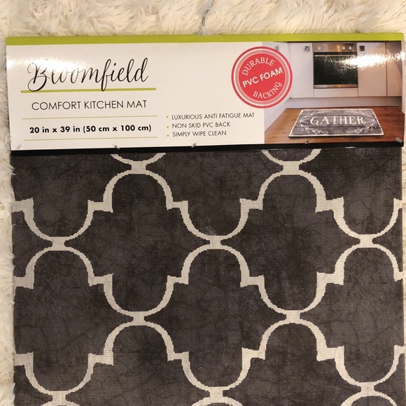NWT. Bloomfield Comfort Kitchen Mat. Anti fatigue mat. Non skid PVC back. - Picture 3 of 7